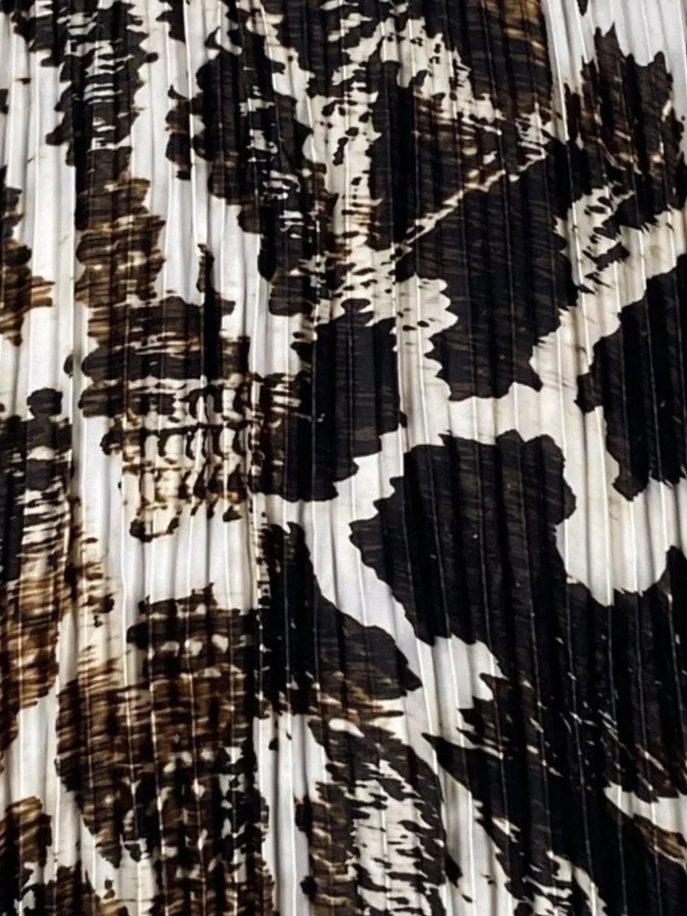 Worthington Pleated Midi Skirt Reptile Print, SZ PXXL, 100% Polyester